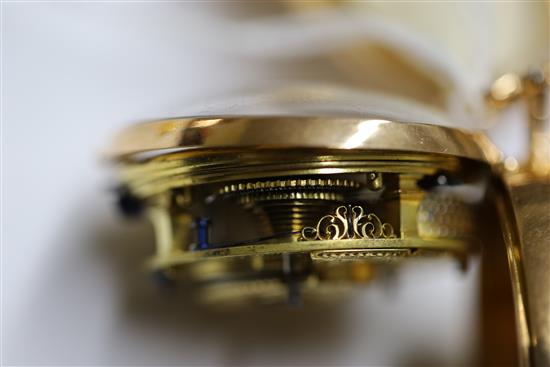 Francis Perigal, Royal Exchange, London, a shagreen, gold and gilt metal triple-cased pocket watch, No. 17897, with early provenance,